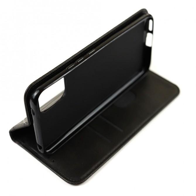 Чехол-книжка Lines Leather для Xiaomi Mi Note 10 Lite Black-3