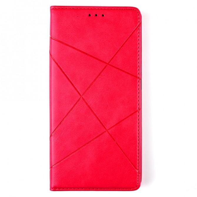 Чохол-книжка Lines Leather для Xiaomi Redmi 9 Hot Pink-1