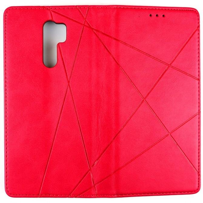 Чохол-книжка Lines Leather для Xiaomi Redmi 9 Hot Pink-2