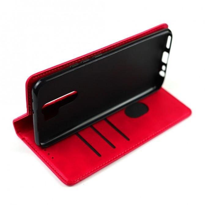 Чохол-книжка Lines Leather для Xiaomi Redmi 9 Hot Pink-3