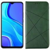 Чохол-книжка Lines Leather для Xiaomi Redmi 9 Green