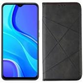 Чохол-книжка Lines Leather для Xiaomi Redmi 9 Black