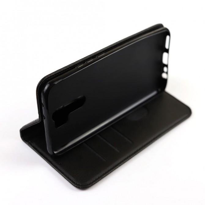 Чехол-книжка Lines Leather для Xiaomi Redmi 9 Black-3