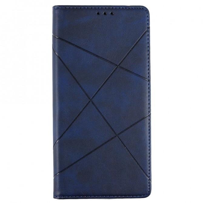 Чехол-книжка Lines Leather для Xiaomi Redmi 9A Blue-1