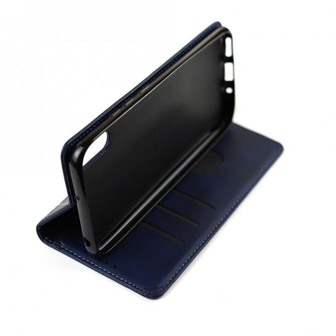 Чехол-книжка Lines Leather для Xiaomi Redmi 9A Blue-3