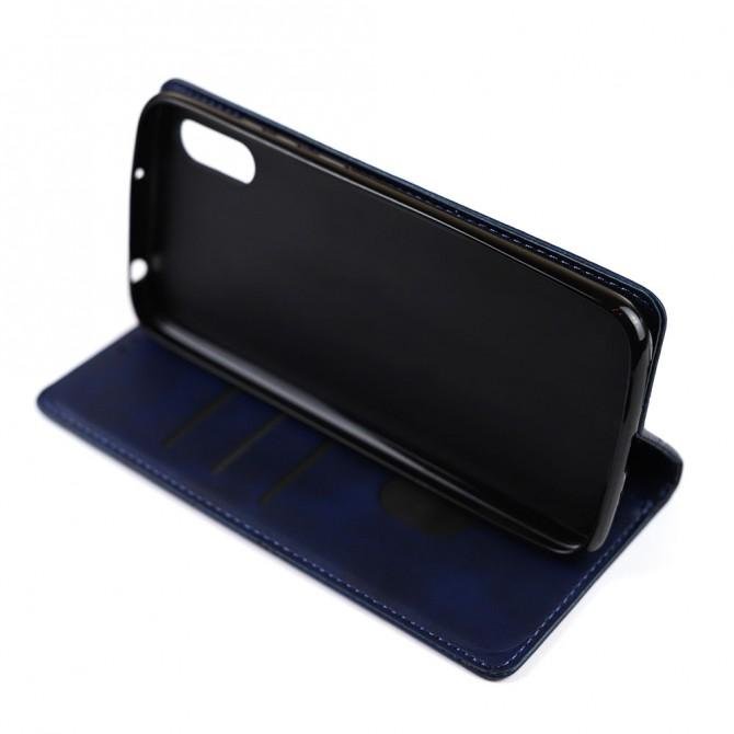 Чехол-книжка Lines Leather для Xiaomi Redmi 9A Blue-4