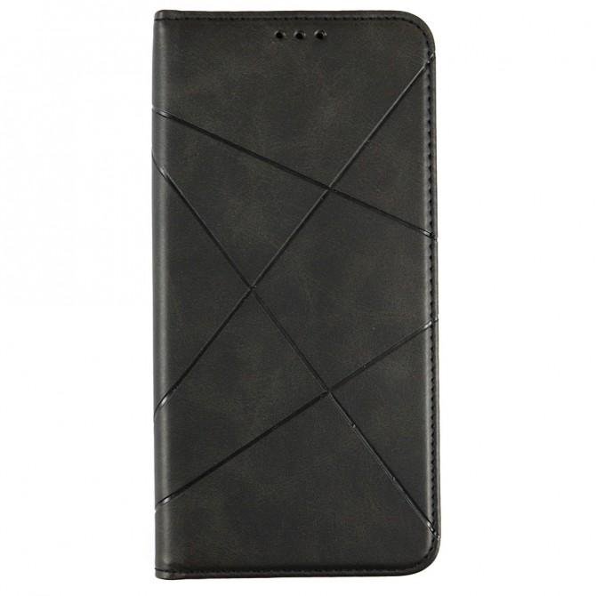 Чохол-книжка Lines Leather для Xiaomi Redmi 9A Black-1
