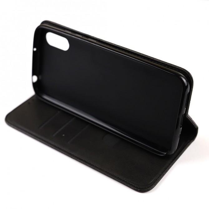 Чохол-книжка Lines Leather для Xiaomi Redmi 9A Black-4