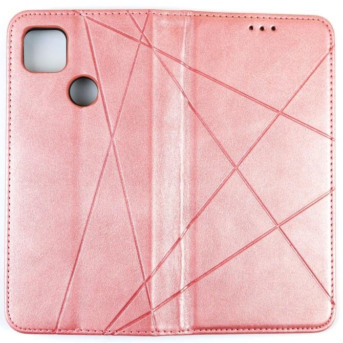 Чехол-книжка Lines Leather для Xiaomi Redmi 9C Pink-2