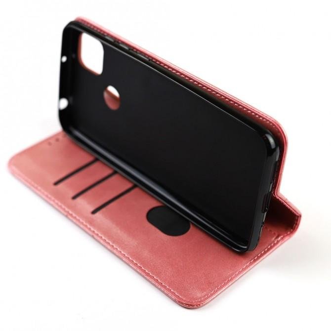 Чехол-книжка Lines Leather для Xiaomi Redmi 9C Pink-4