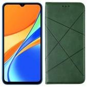 Чохол-книжка Lines Leather для Xiaomi Redmi 9C Green