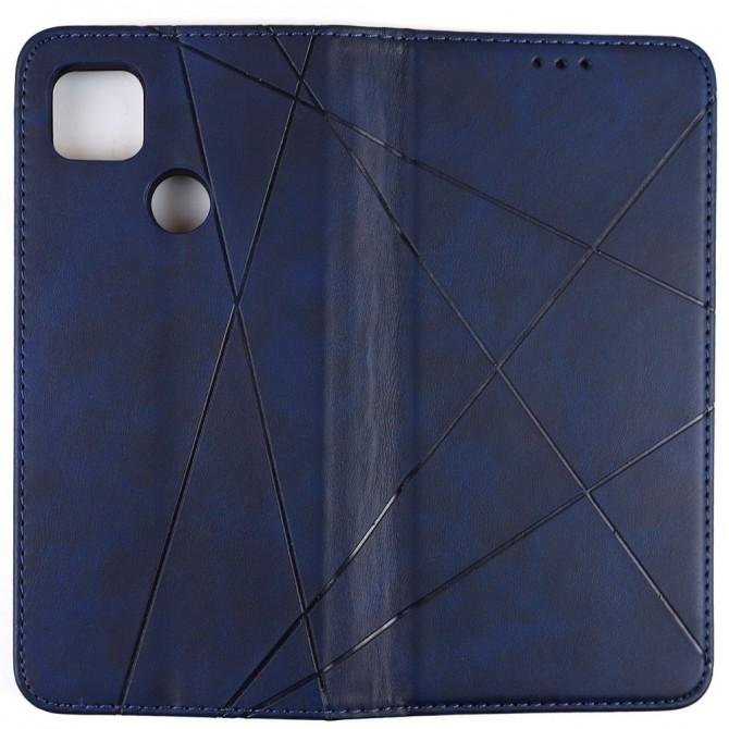 Чохол-книжка Lines Leather для Xiaomi Redmi 9C Blue-2