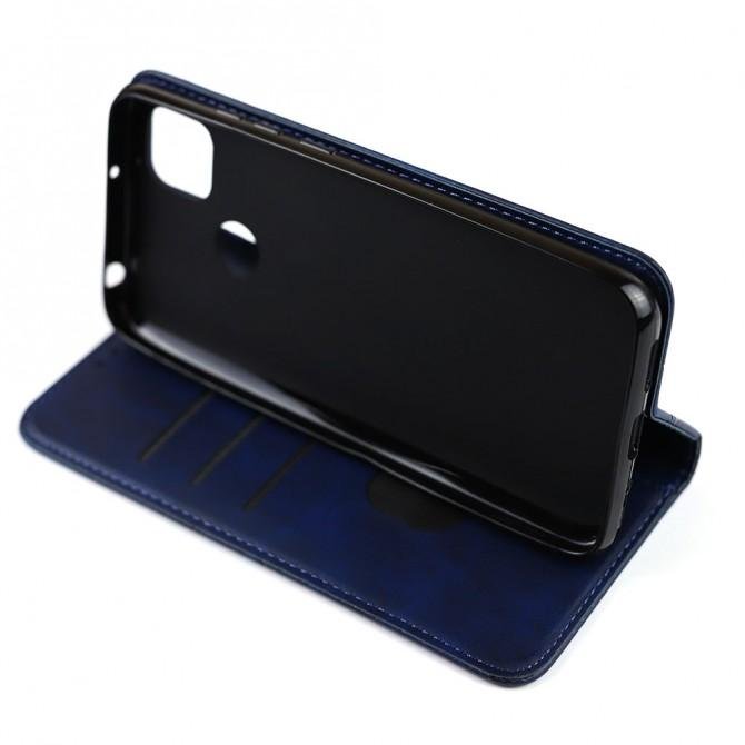 Чохол-книжка Lines Leather для Xiaomi Redmi 9C Blue-4