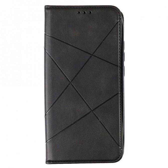 Чохол-книжка Lines Leather для Xiaomi Redmi 9C Black-1