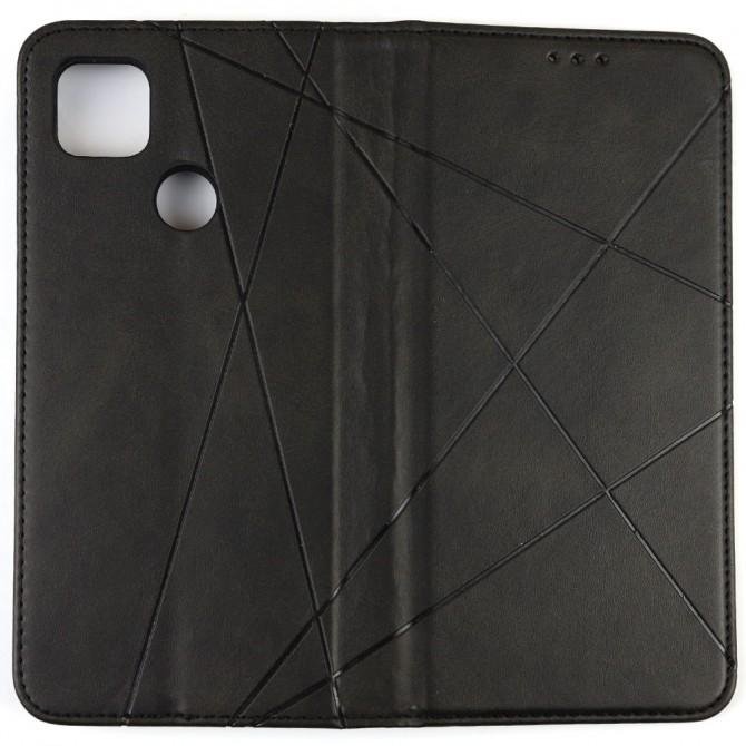 Чохол-книжка Lines Leather для Xiaomi Redmi 9C Black-2