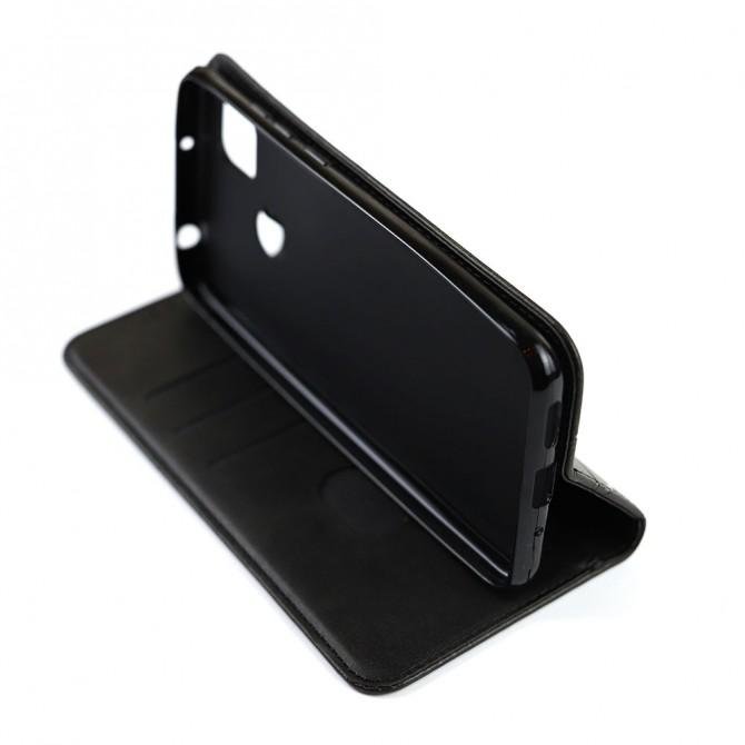 Чохол-книжка Lines Leather для Xiaomi Redmi 9C Black-4