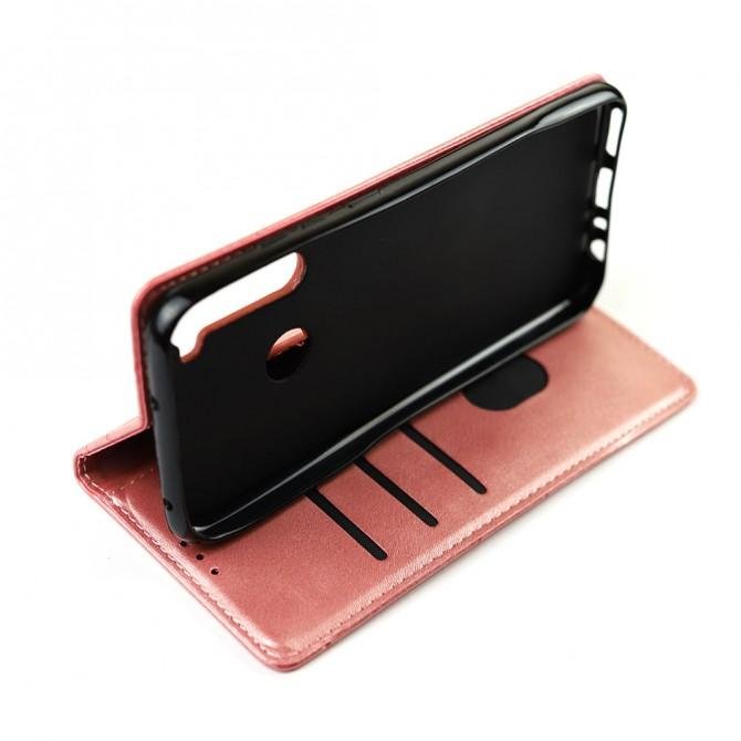 Чохол-книжка Lines Leather для Xiaomi Redmi Note 8T Pink-3