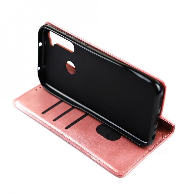 Чохол-книжка Lines Leather для Xiaomi Redmi Note 8T Pink-4