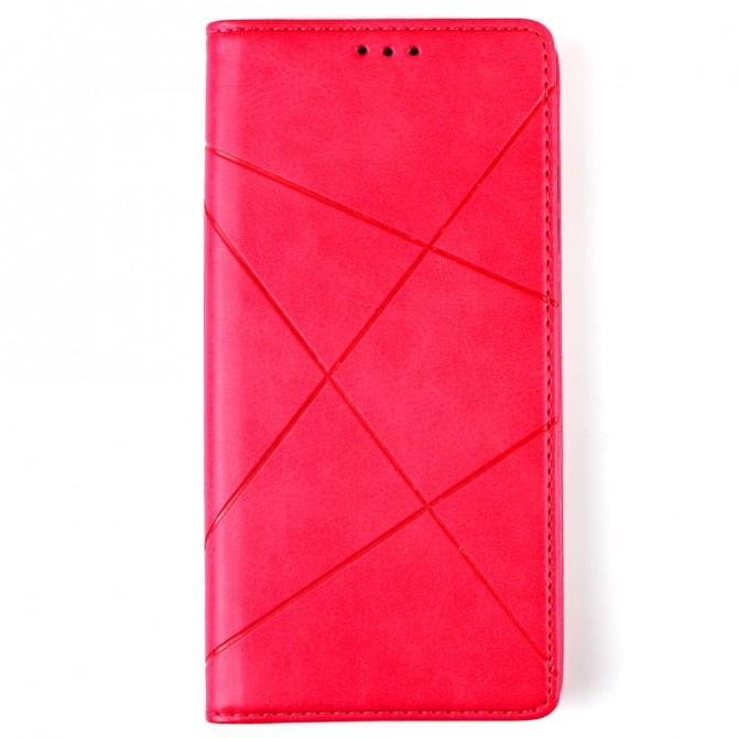 Чохол-книжка Lines Leather для Xiaomi Redmi Note 8T Hot Pink-1