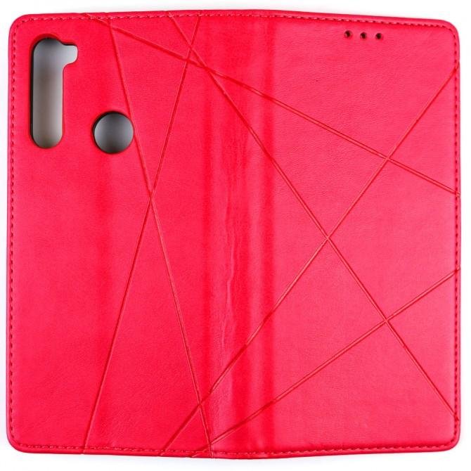 Чохол-книжка Lines Leather для Xiaomi Redmi Note 8T Hot Pink-2