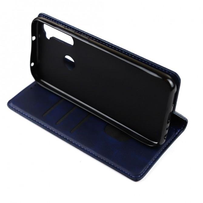 Чехол-книжка Lines Leather для Xiaomi Redmi Note 8T Blue-4