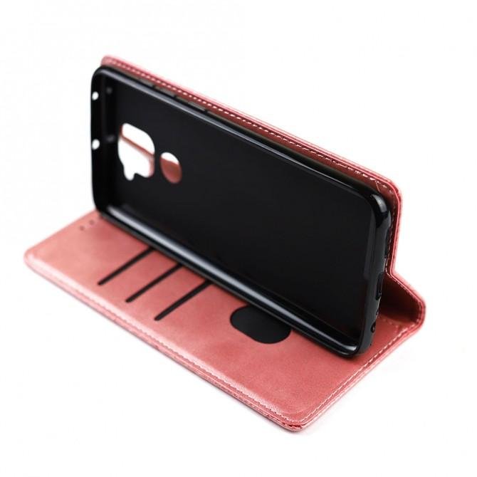 Чохол-книжка Lines Leather для Xiaomi Redmi Note 9/Redmi 10X Pink-4