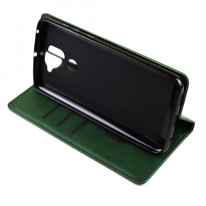 Чохол-книжка Lines Leather для Xiaomi Redmi Note 9/Redmi 10X Green-4