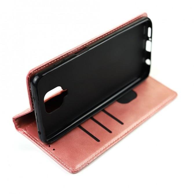 Чехол-книжка Lines Leather для Xiaomi Redmi Note 9s/Note 9 Pro Pink-3