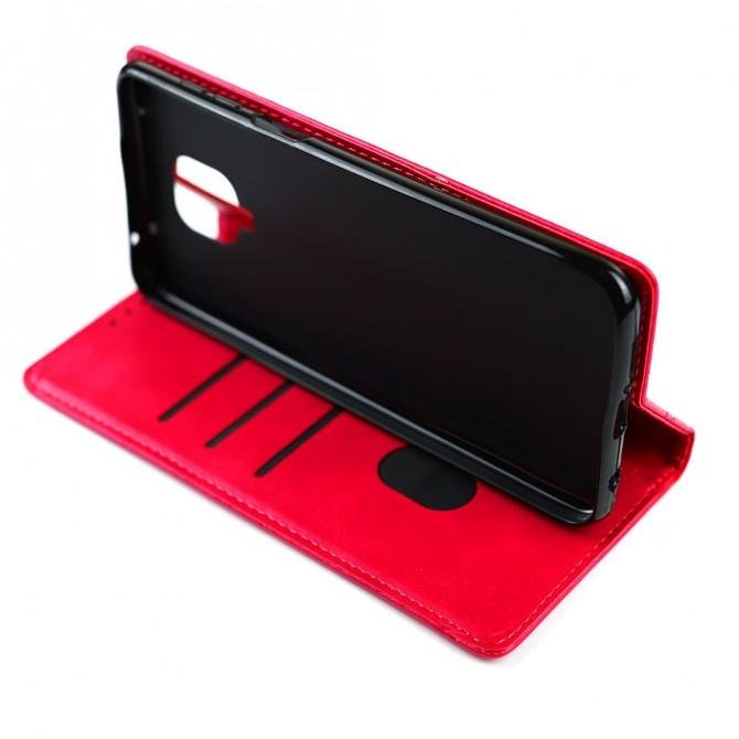 Чехол-книжка Lines Leather для Xiaomi Redmi Note 9s/Note 9 Pro Hot Pink-4