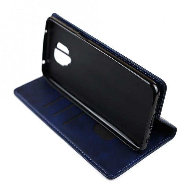 Чехол-книжка Lines Leather для Xiaomi Redmi Note 9s/Note 9 Pro Blue-4