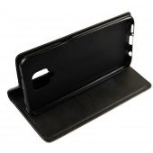 Чохол-книжка Lines Leather для Xiaomi Redmi Note 9s/Note 9 Pro Black Чохол-книжка Lines Leather для Xiaomi Redmi Note 9s/Note 9 Pro Black