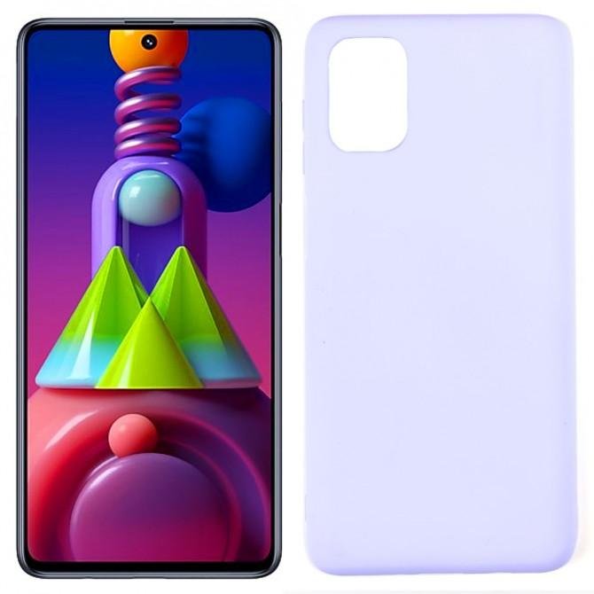 Чехол силиконовый для Samsung M515 Galaxy M51 Сиреневый FULL
