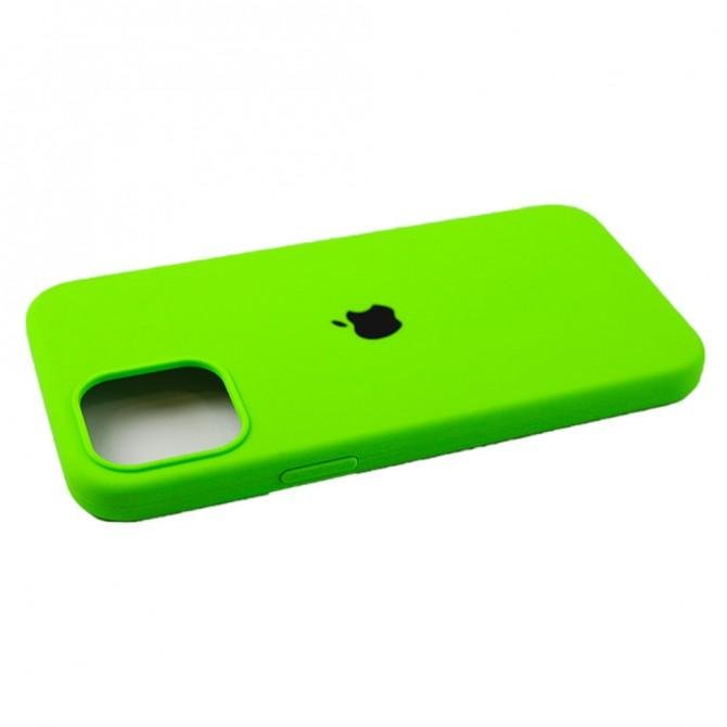Чехол силиконовый для iPhone 12 mini Салатовый FULL-3
