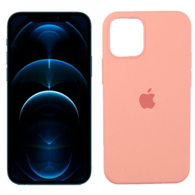 Чохол силіконовий для iPhone 12 mini Світло персиковий FULL