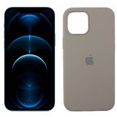 Чехол силиконовый для iPhone 12 Pro Max Серый FULL Чехол силиконовый для iPhone 12 Pro Max Серый FULL