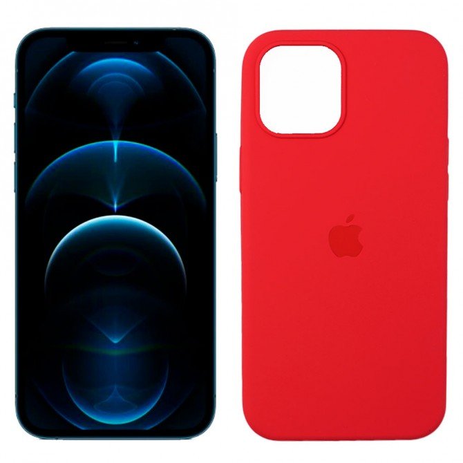 Чохол силіконовий для iPhone 12 Pro Max Кораловий FULL