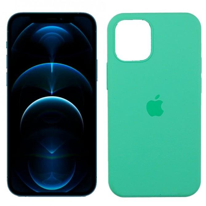 Чохол силіконовий для iPhone 12 Pro Max М'ятний FULL