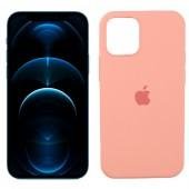 Чехол силиконовый для iPhone 12 /12 Pro Светло Персиковый FULL