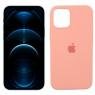 Чохол силіконовий для iPhone 12 /12 Pro Світло Персиковий FULL