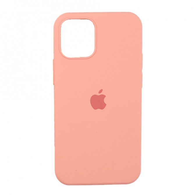Чехол силиконовый для iPhone 12 /12 Pro Светло Персиковый FULL-4