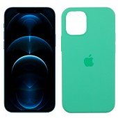 Чехол силиконовый для iPhone 12 /12 Pro Мятный FULL Чехол силиконовый для iPhone 12 /12 Pro Мятный FULL