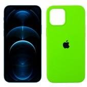 Чохол силіконовий для iPhone 12 Pro Max Салатовий FULL