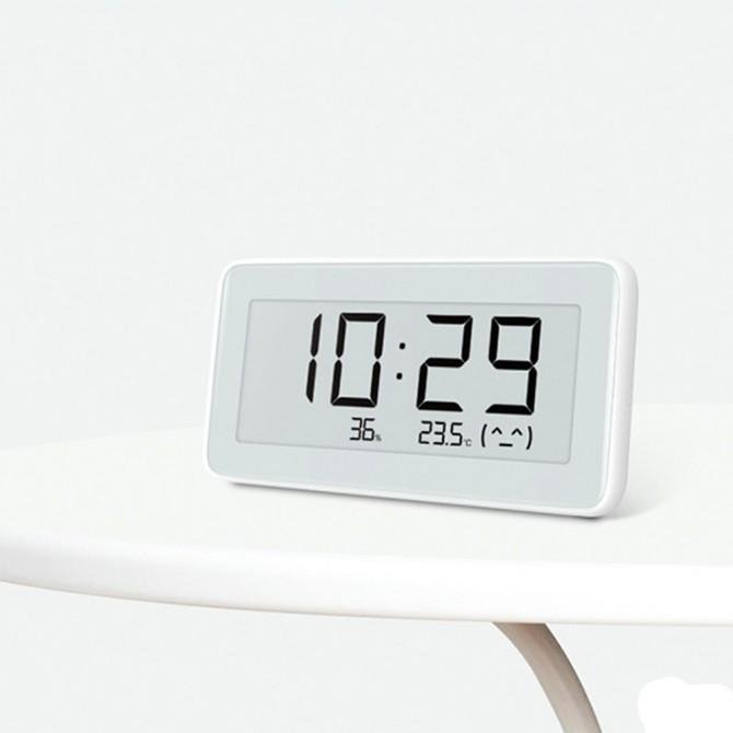 Термогігрометр Xiaomi Mijia temperature and humidity electronic watch White (LYWSD02MMC)-1