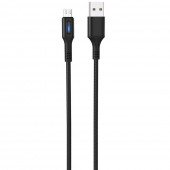 Кабель Hoco U79 Admirable Smart Power MicroUSB Чорний 1.2m Кабель Hoco U79 Admirable Smart Power MicroUSB Чорний 1.2m