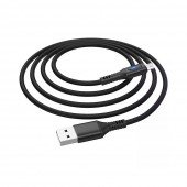 Кабель Hoco U79 Admirable Smart Power MicroUSB Чорний 1.2m Кабель Hoco U79 Admirable Smart Power MicroUSB Чорний 1.2m