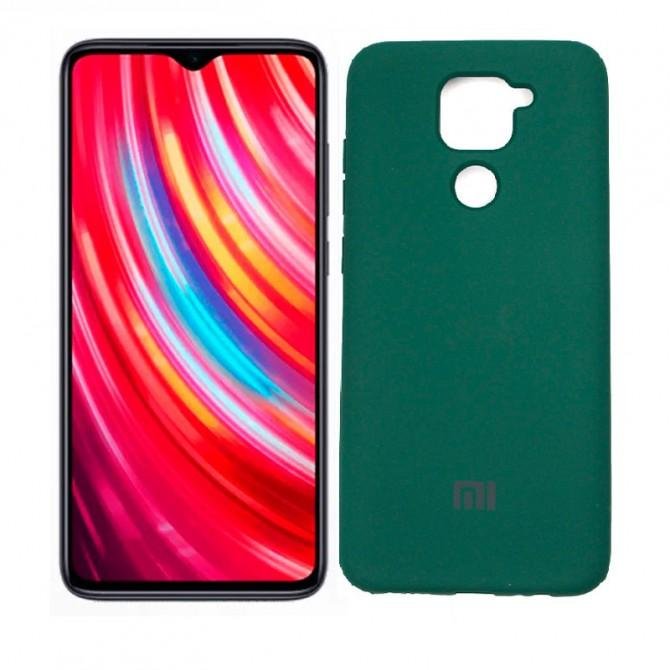 Original Soft Case Xiaomi Redmi Note 9/Redmi 10X Темно Зелений FULL