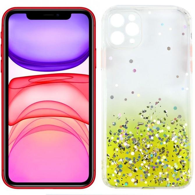 Чохол Frame&Gliter для iPhone 11 Pro Yellow