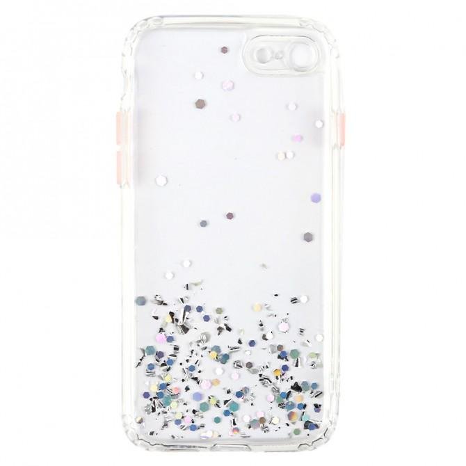 Чехол Frame&Gliter для iPhone 7/8/SE Silver-2