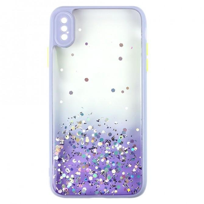Чехол Frame&Gliter для iPhone X/Xs Lilac-1