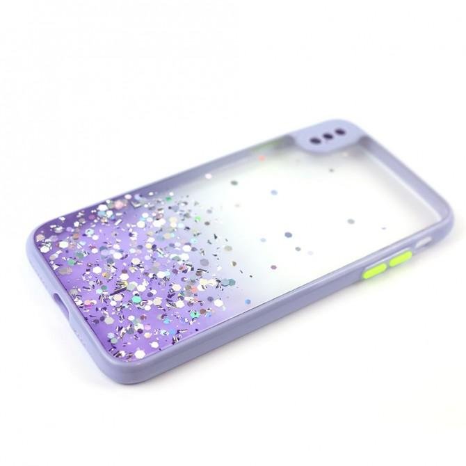 Чехол Frame&Gliter для iPhone X/Xs Lilac-4